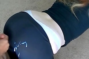 Redhead blowjob and fucked doggystyle in yoga pants